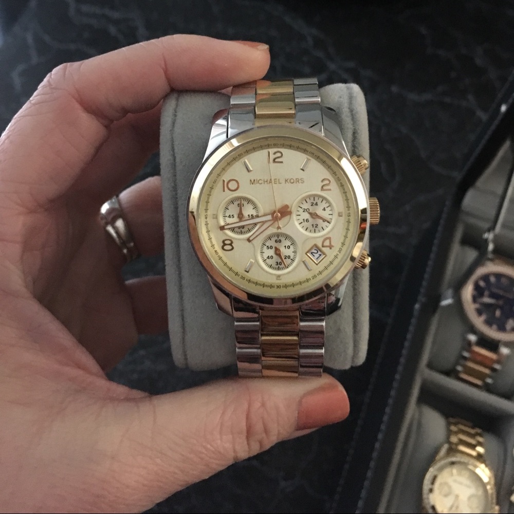 Michael Kors unisex two tone Watch